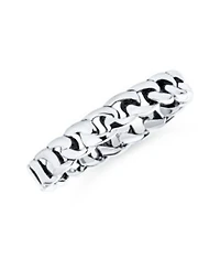 Bling Jewelry Unisex Braided Celtic Eternity Band Knot Sterling Silver Ring