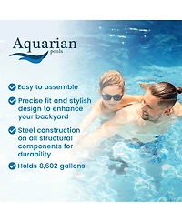 Aquarian Phoenix 18'x52" Round Steel Frame Above Ground Swimming Pool w/o Liner