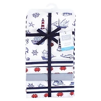 Hudson Baby Cotton Flannel Receiving Blankets, 7-Pack, One Size