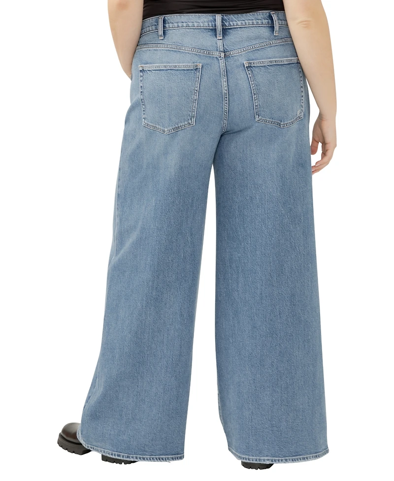 Silver Jeans Co. Plus Highly Desirable High Rise Ultra Wide Leg
