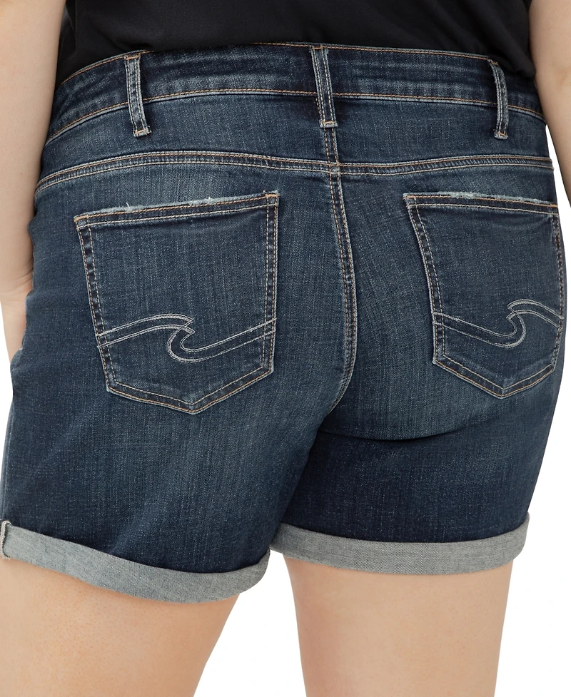 Silver Jeans Co. Plus Elyse Mid Rise Comfort Fit Shorts