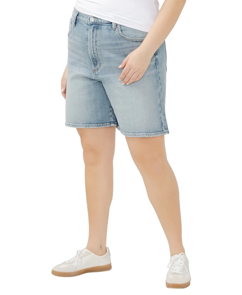 Silver Jeans Co. Plus High Rise Vintage Long Shorts