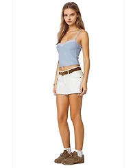 Edikted Womens Lucie Lace Trim Tank Top