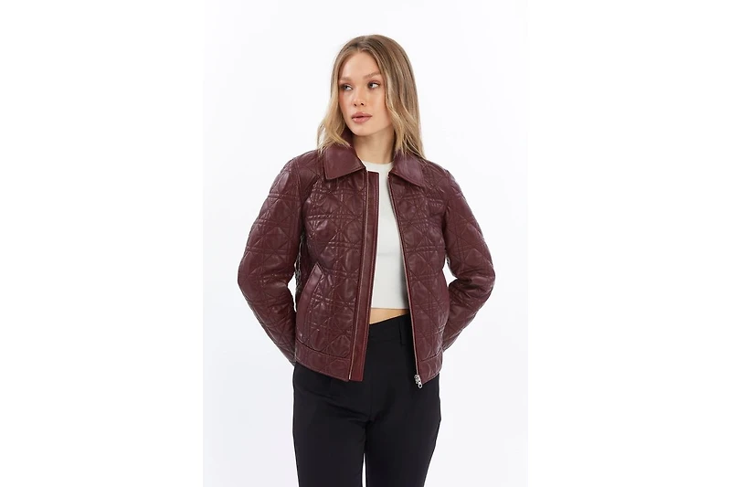 Furniq Uk Women's Leather Jacket
