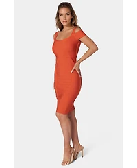 Bebe Women's Sim Midi Bandage Dress