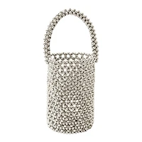 Silva Metallic Beaded Bucket bag