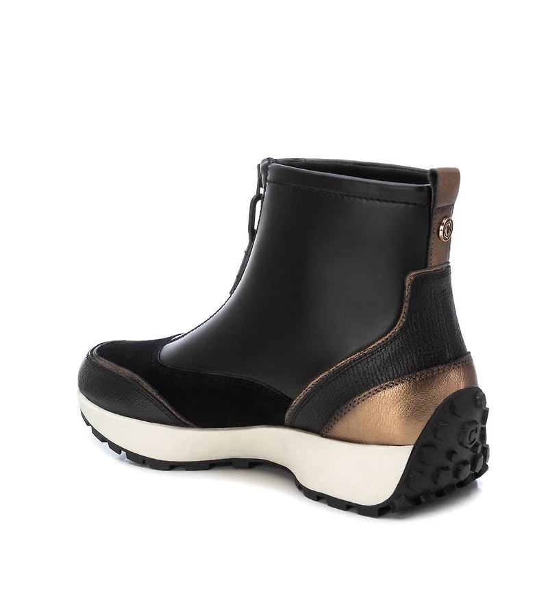 Carmela Leather Collection Women's Sneaker Booties By Xti