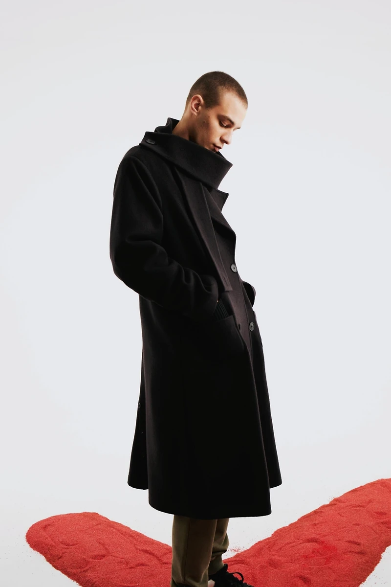 Pcfg Men's Wool Long Coat