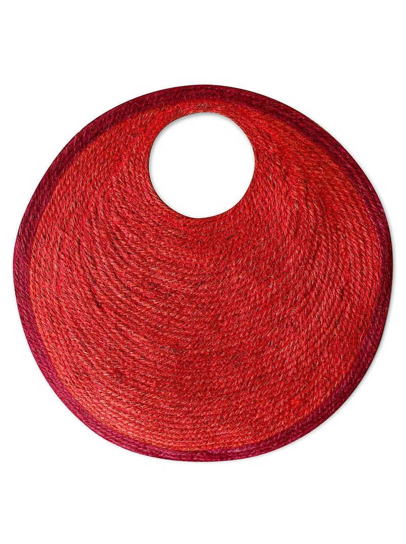 Solo Tomato Large Jute Bag In Red