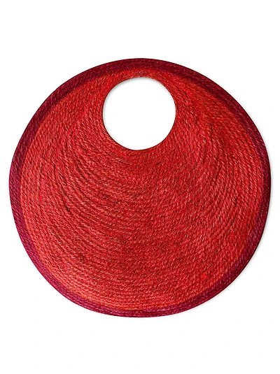 Solo Tomato Large Jute Bag In Red