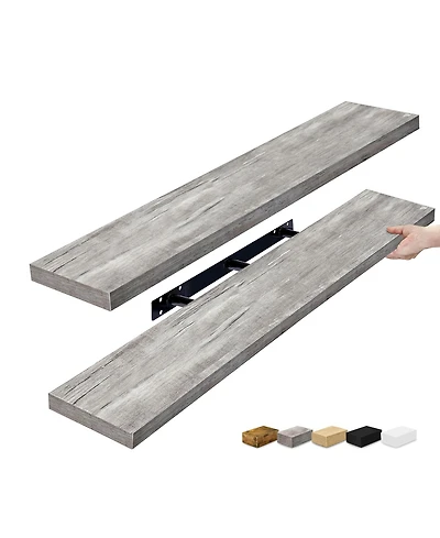 Sorbus Pack 47 x 9.25 Inch Wall Mounted Floating Shelves