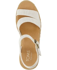 Toms Women's Darya Open Toe Wedge Sandals