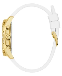 Guess Women's Multifunction White Silicone Watch, 40mm