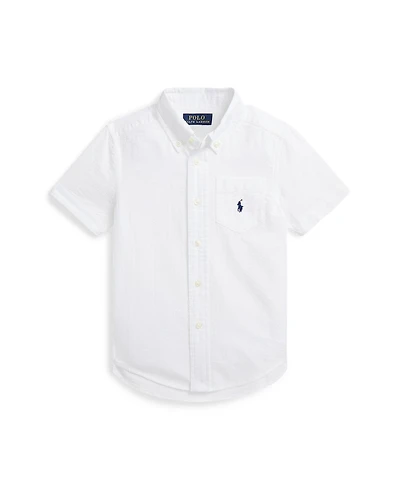 Polo Ralph Lauren Toddler and Little Boys Seersucker Short-Sleeve Shirt