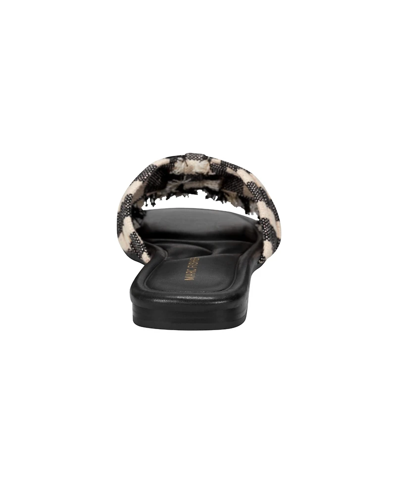 Marc Fisher Women's Orbit Knotted Flat Slide Sandals