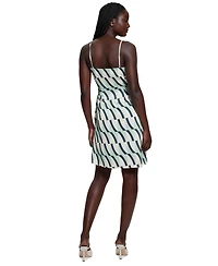 Guess Women's Solona Printed Faux-Wrap Sleeveless Dress