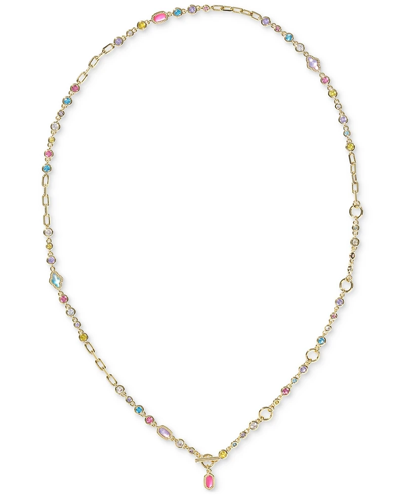 Kendra Scott 14k Gold-Plated Mixed Stone 19-2/5" Convertible Necklace