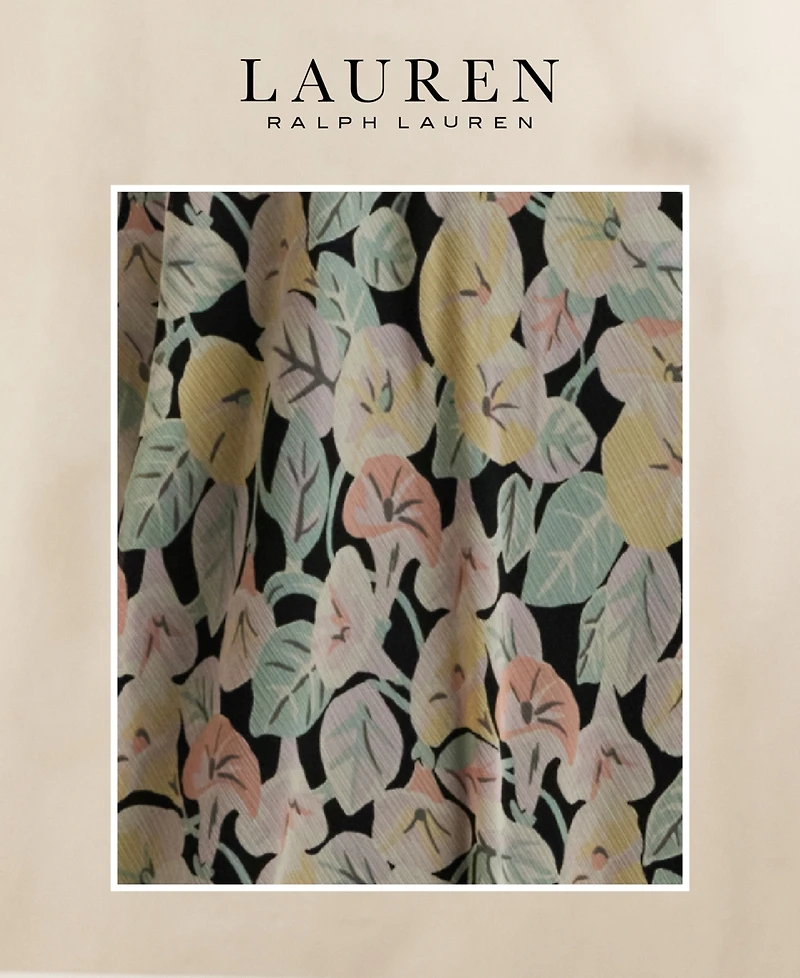 Lauren Ralph Lauren Women's Floral Georgette Flutter-Sleeve Dress