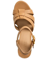 Lauren Ralph Women's Soffia Ankle-Strap Slingback Dress Sandals