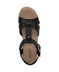 Dr. Scholl's Women's Once Again T-Strap Wedge Sandals