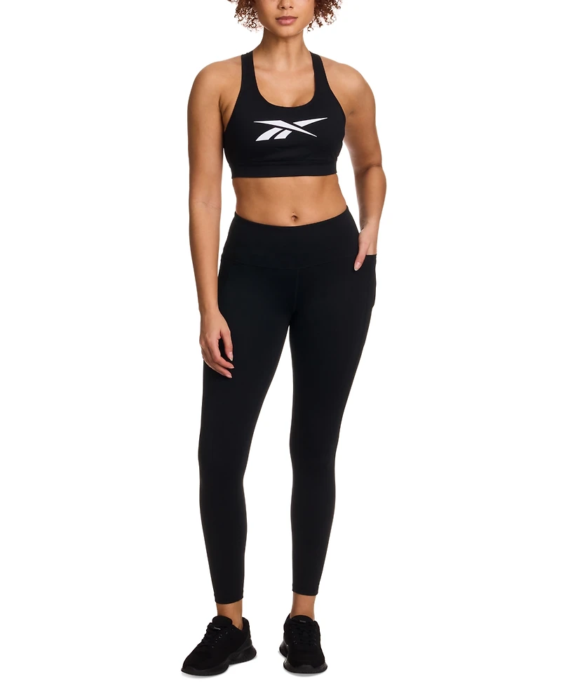 Reebok Women's Lux Pocket High-Rise Ankle Leggings