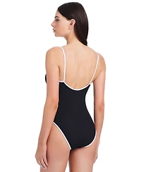 Sanctuary Women's Key Item Stay Connected Tie-Front Swimsuit