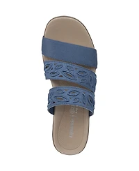 LifeStride Women's Poppy Washable Block Heel Slide Sandals