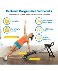 Total Gym Fitness Station, Dynamic Plank Core and Ab Trainer Blast Machine with Dvd