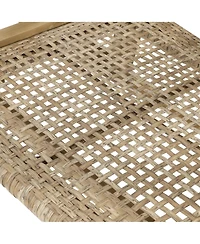 Streamdale Acadia Wood and Woven Wicker Set of 2 Club Chairs for Outdoor Relaxation
