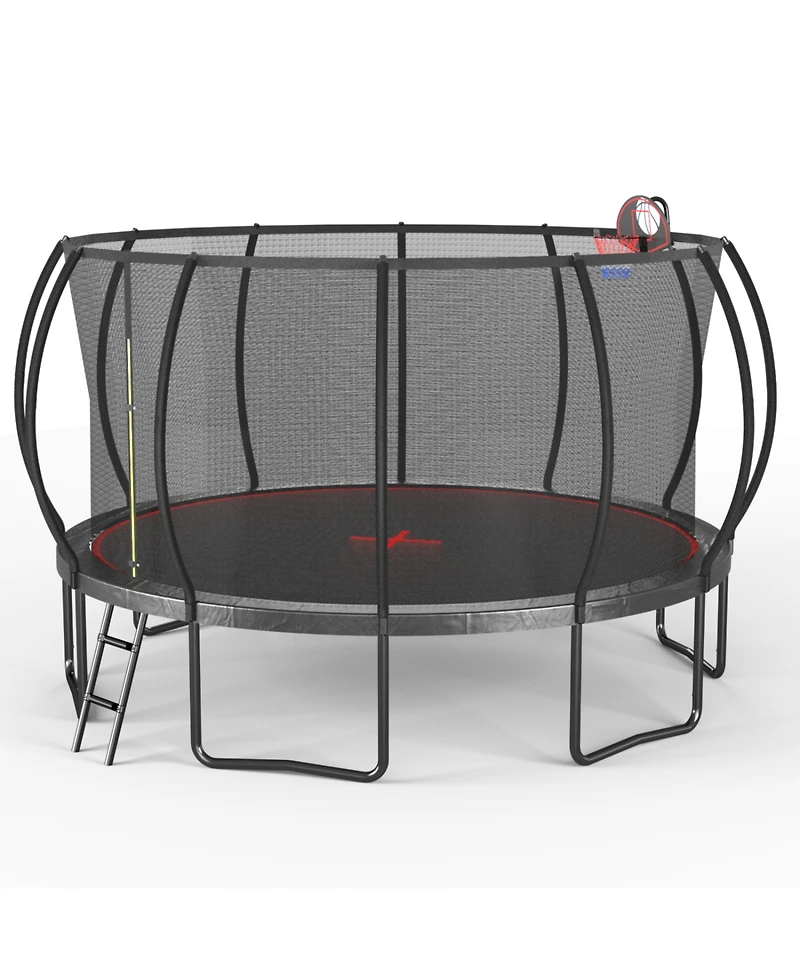 Streamdale 16FT trampoline Pumpkin- Black Red