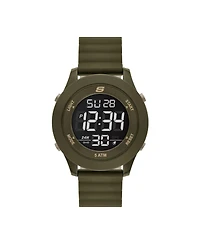 Skechers Men's Rosencrans Digital, Green Polycarbonate Watch