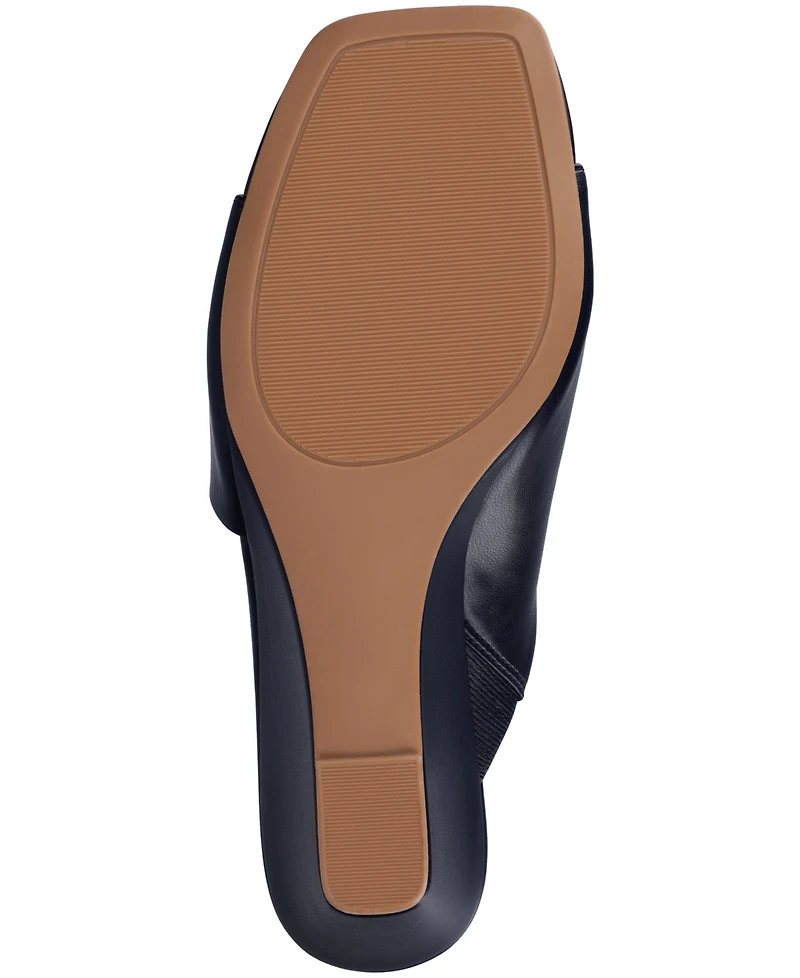 Journee Collection Women's Clementine D'Orsay Slip-On Wedge Sandals