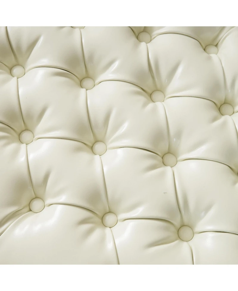 Streamdale Elegant Juliana Ottoman with Ample Storage and Sophisticated Bonded Leather