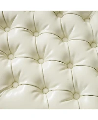 Streamdale Elegant Juliana Ottoman with Ample Storage and Sophisticated Bonded Leather