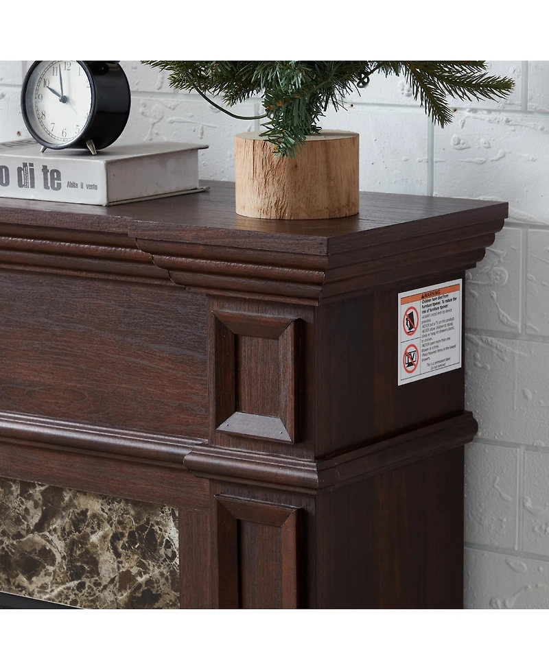 Streamdale Only Mantel (Not Included 23" Fireplace)--Cherry, 45.6"W11.8"D40"H