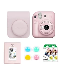 Fujifilm Instax Mini 12 Instant Film Camera, Lilac Purple Bundle with Custom Case, Accessory Kit and Daylight Film