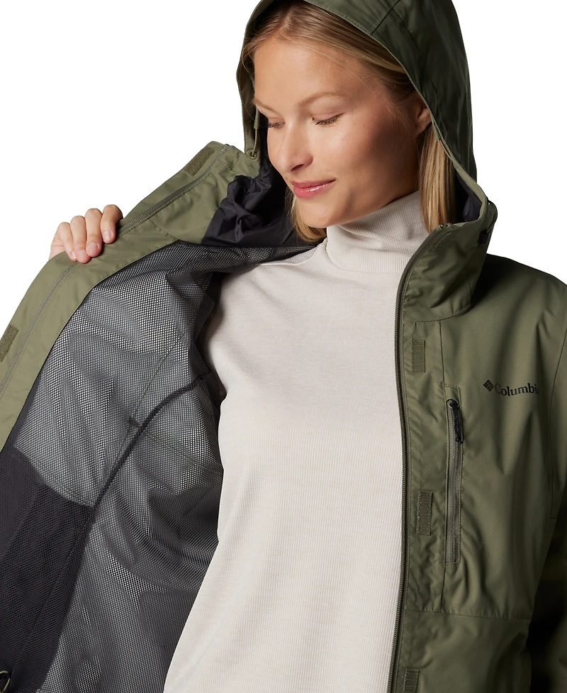 Columbia Women's Hikebound Ii Hooded Waterproof Jacket