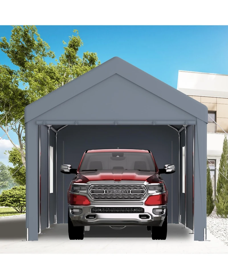 Streamdale 12' x 20' Portable Carport Heavy Duty Garage with Roll-up Doors and Ventilation