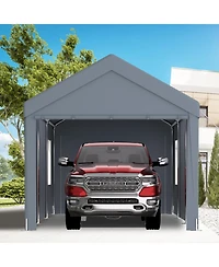 Streamdale 12' x 20' Portable Carport Heavy Duty Garage with Roll-up Doors and Ventilation