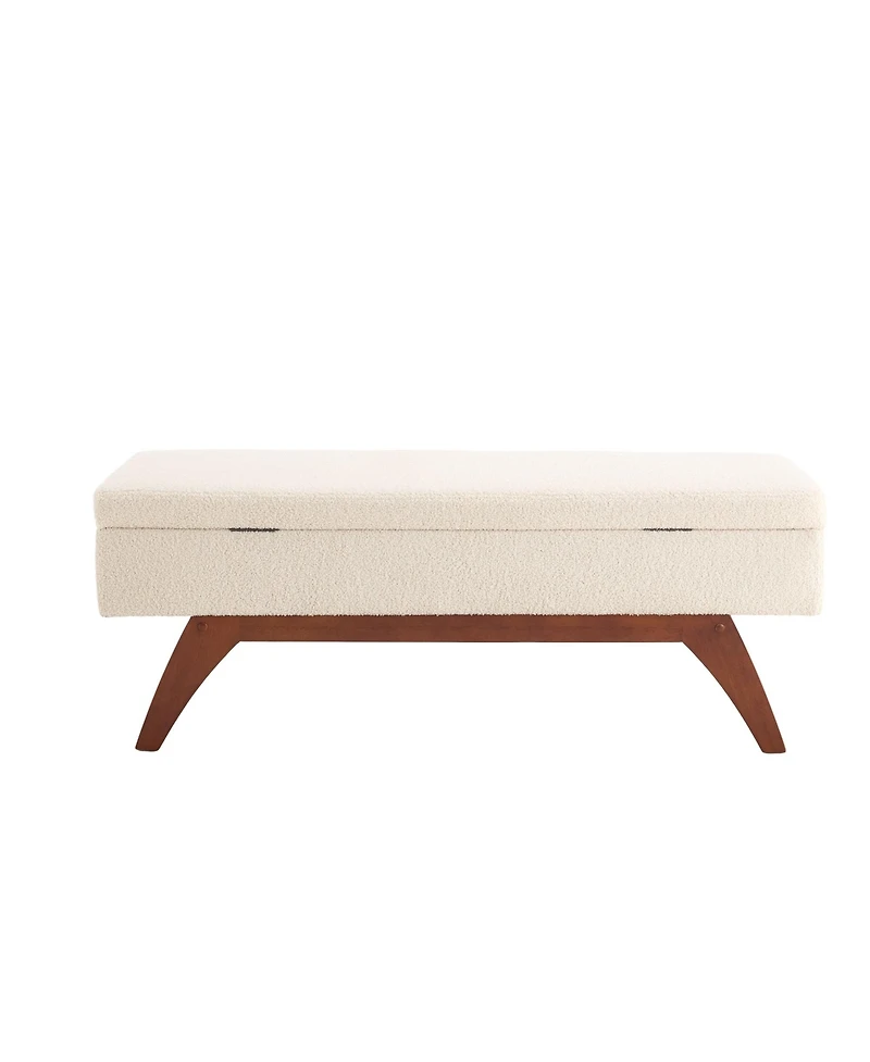 Streamdale Teddy wool fabric, solid wood feet for solid weighing