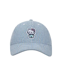 Hello Kitty Embroidered Character Women's Denim Unstructured Baseball Cap