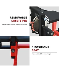 Streamdale Adjustable Leg Extension/Curl Machine Home Gym Weight Machine