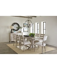 Sadie 9-Pc. Rectangular Dining Set (Table, 6 Ladder Back Chairs & 2 Upholstered Side Chairs), Created for Macy's