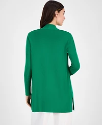 Anne Klein Women's Napa Fine Rib Pocket Cardigan