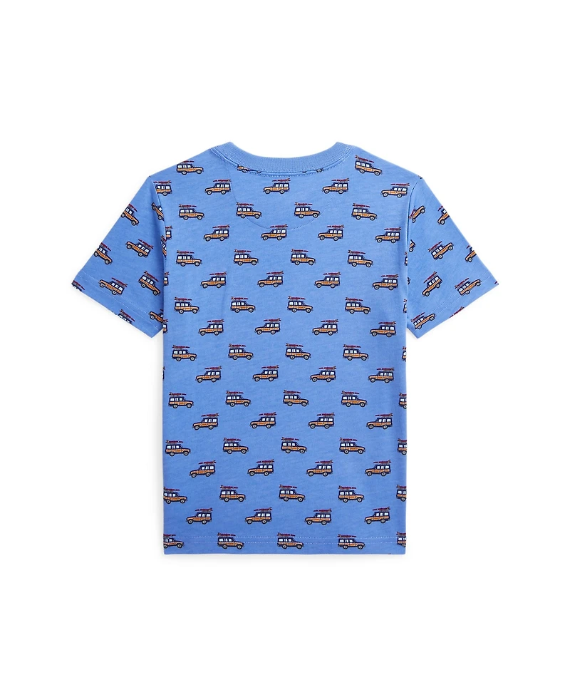 Polo Ralph Lauren Toddler and Little Boys Car-Print Jersey T-Shirt