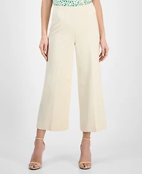 Anne Klein Petite Cropped Wide-Leg Pull-On Pants