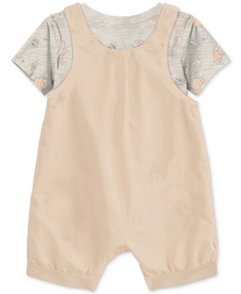 Disney Baby Winnie-the-Pooh T-Shirt & Shortall, 2 Piece Set