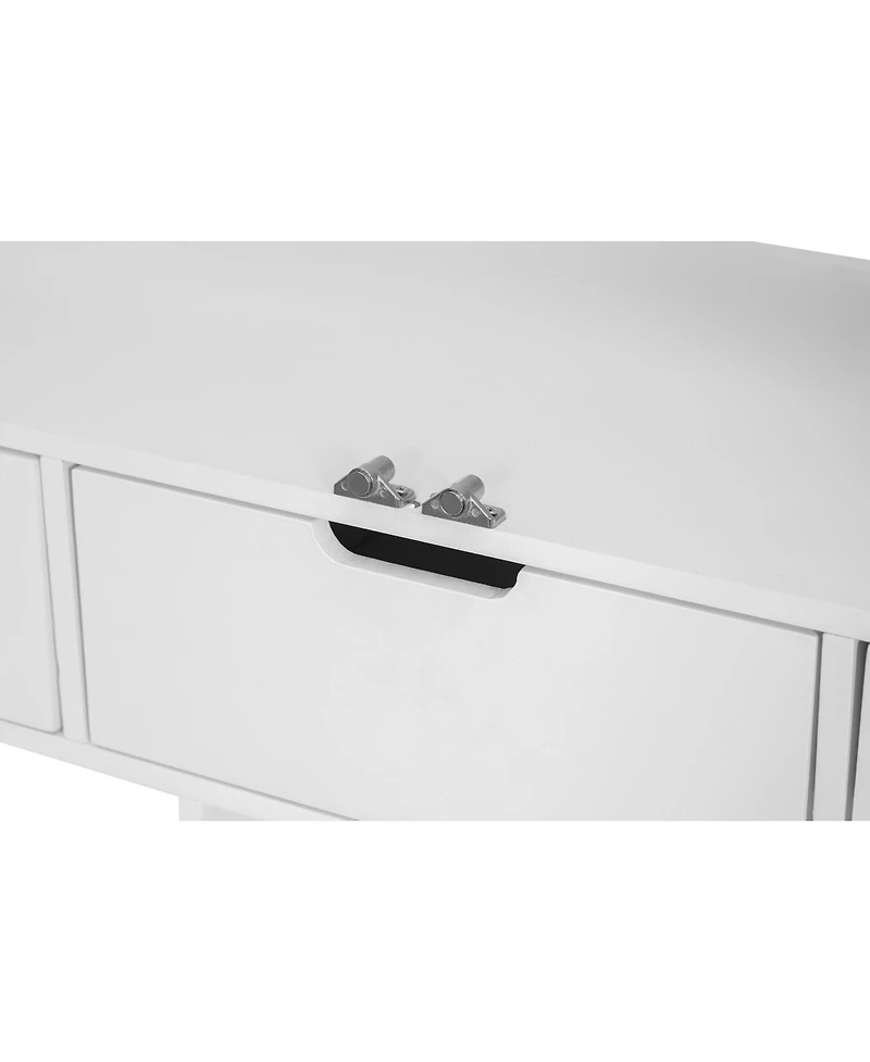 Streamdale Freestanding Kitchen Pantry with 8 Doors, 3 Adjustable Shelves, 7 Drawers, 8 Wine Racks