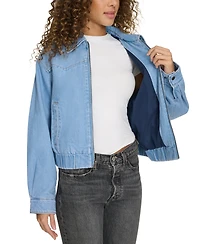 Levi's Women's Western Zip-Front Denim Bomber Jacket