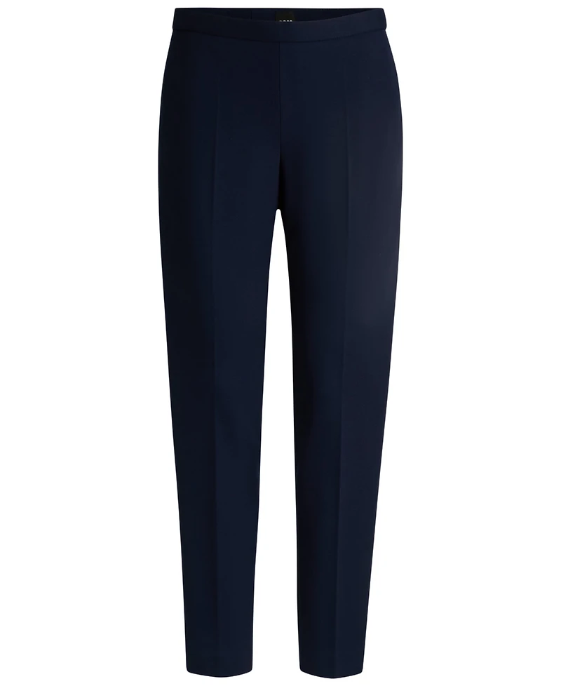 Boss by Hugo Women's Front Crease Regular Fit Trouser Pants